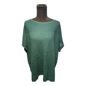 J.Jill Wearever Collection Teal Knit Top XL Soft Relaxed Fit